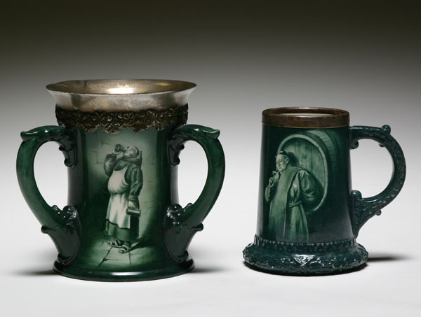 Lenox monk mug and three handled