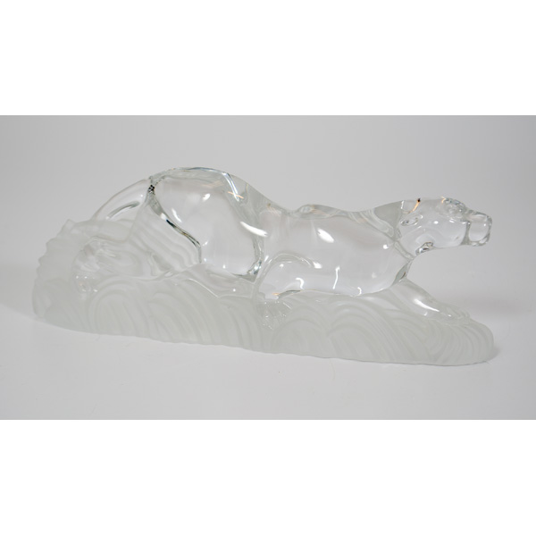 Lenox Panther Figurine Glass