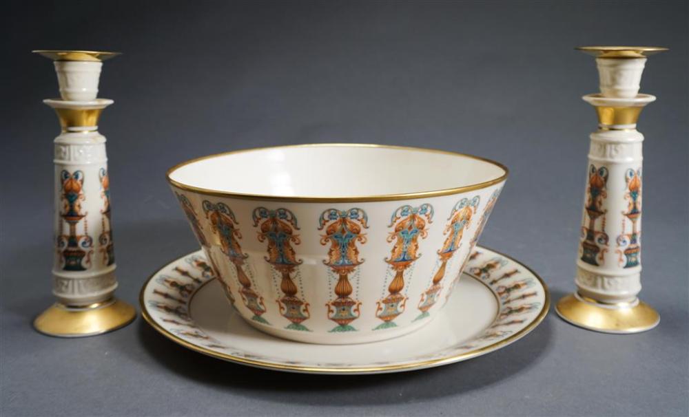 LENOX PORCELAIN PUNCH BOWL, ROUND