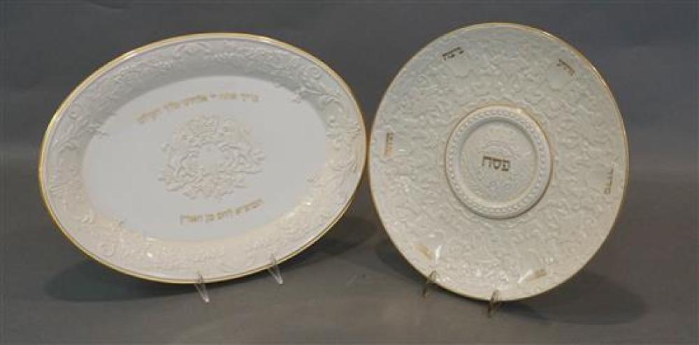 LENOX PORCELAIN SEDER PLATE AND