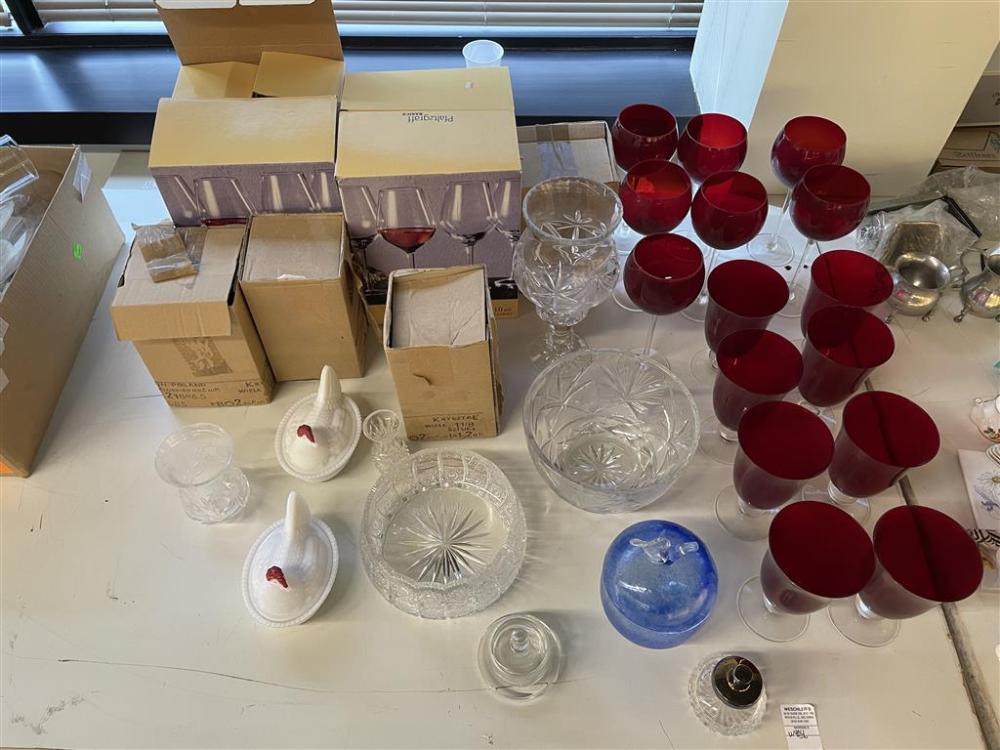 LENOX RUBY-TO-CLEAR STEMWARE,