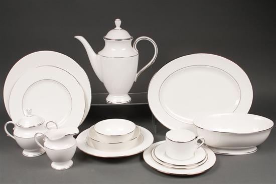 Lenox  silver lustre trimmed