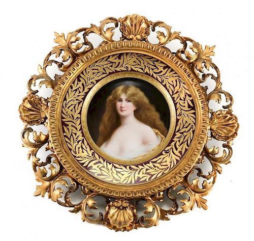 LENOX & TIFFANY PAINTED PORTRAIT