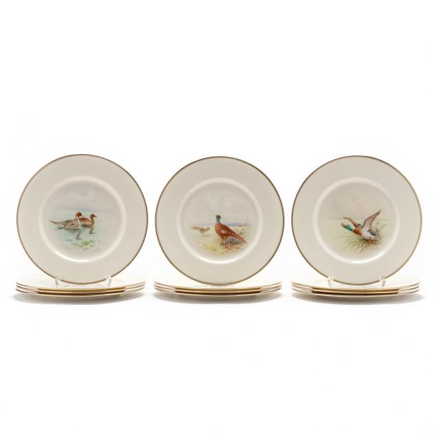 LENOX, VINTAGE SET OF TWELVE PLATES