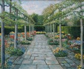 LENTY, CLASSICAL GARDEN, OIL O