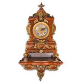 LENZKIRCH WOOD AND BRONZE CLOC