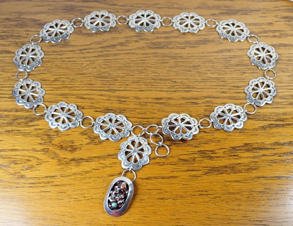 LEO CORIZ SILVER CONCHO BELTLEO