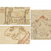 LEO GESTEL, (3) DRAWINGS, EX C