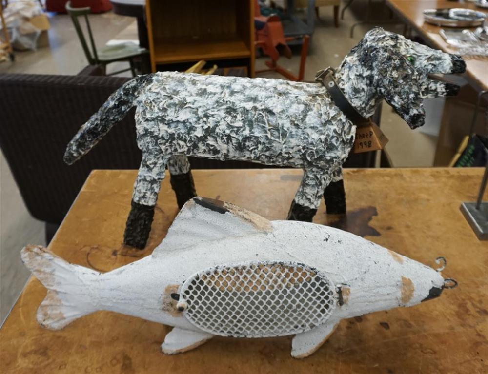 LEO NAUGLER PAINTED AND CARVED WOOD