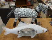 LEO NAUGLER PAINTED AND CARVED