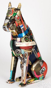 LEO SEWELL, SEATED BOXER DOG<b