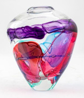 LEON APPLEBAUM ART GLASS SCULP