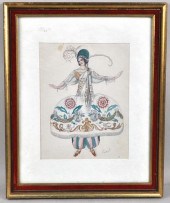 LEON BAKST PENCIL W/C COSTUME