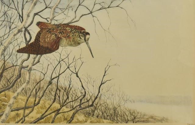 LEON DANCHIN (1887-1938) WOODCOCK