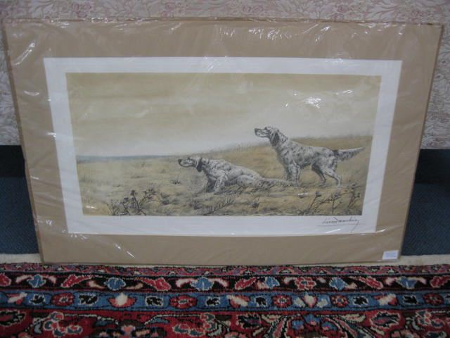 Leon Danchin Print of Setters 'on