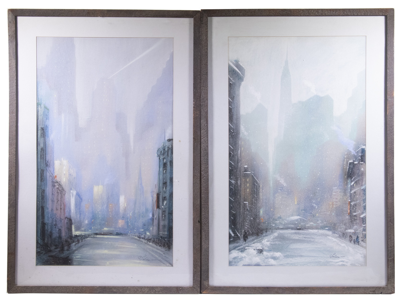 LEON DOLICE (NY, 1892-1960) Pair of