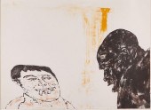 LEON GOLUB "ENCOUNTER" LITHOGR