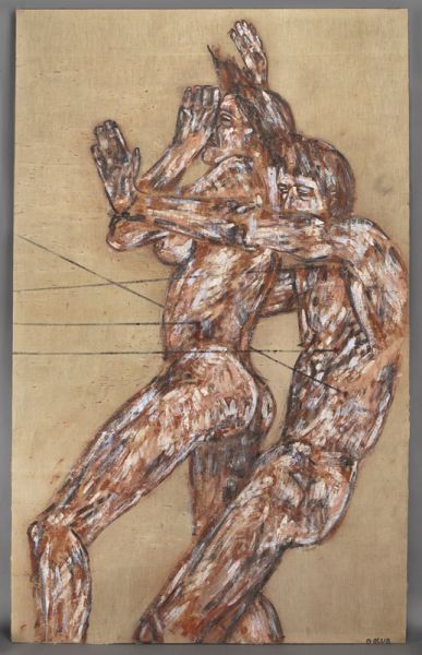 Leon Golub ''The Assassin'' acrylic