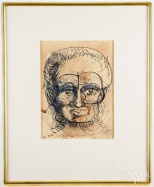 LEON KELLY INK ON PAPER<br>Leo