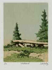 LEON LOUGHRIDGE, LOG FENCE, 20