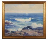LEON LUNDMARK, OIL ON CANVAS,