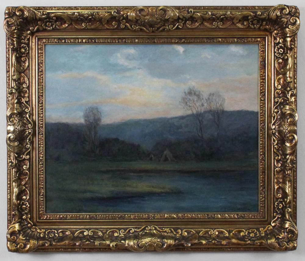 LEON LUNDMARK OIL ON CANVASLEON