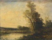 LEON VICTOR DUPRE OIL ON WOOD