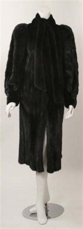 Leon Vissot calf-length mink c