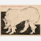 LEONARD BASKIN "PIG" (1969 ETC