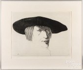 LEONARD BASKIN PORTRAIT OF LUC