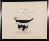 LEONARD BASKIN "SELF-PORTRAIT"