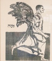 LEONARD BASKIN WOODCUTLeonard
