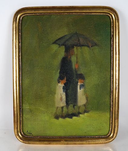 LEONARD CREO: WOMAN & CHILDREN -