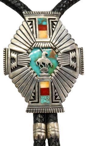 LEONARD HASKIE NAVAJO OVERLAY END