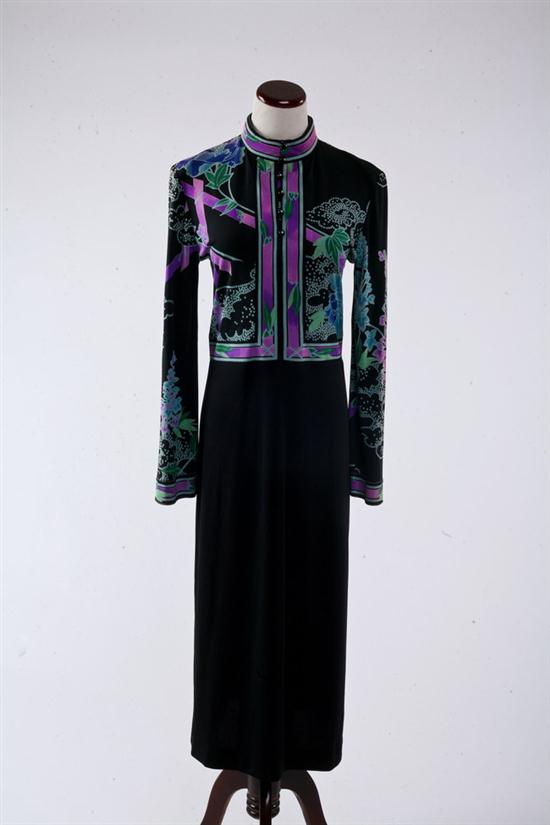 LEONARD OF PARIS DRESS. Mandarin