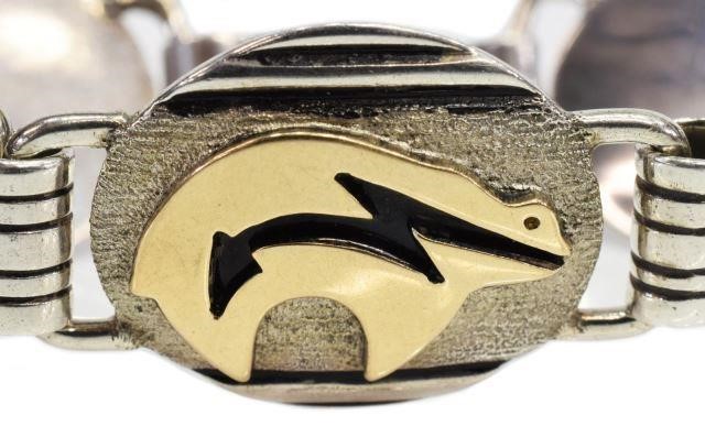 LEONARD PLATERO NAVAJO STERLING &