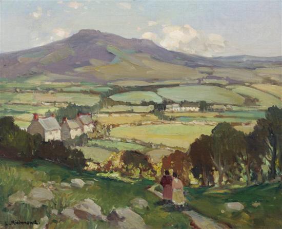 Leonard Richmond (1889-1965) oil on