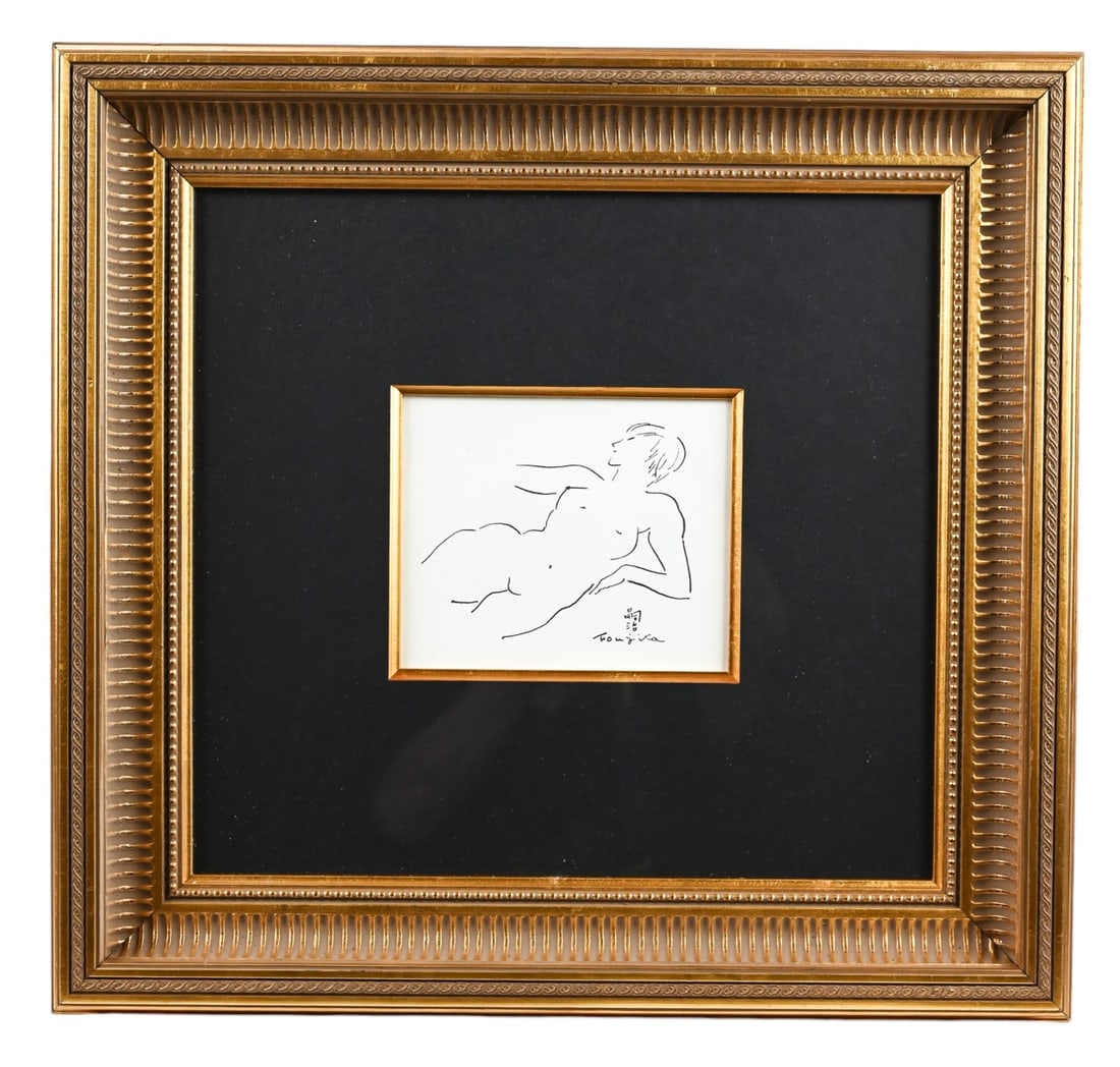 LEONARD T. FOUJITA LITHOGRAPH FEMME