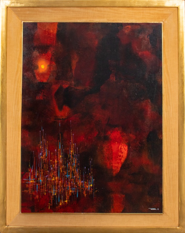 LEONARDO NIERMAN ABSTRACT OIL ON