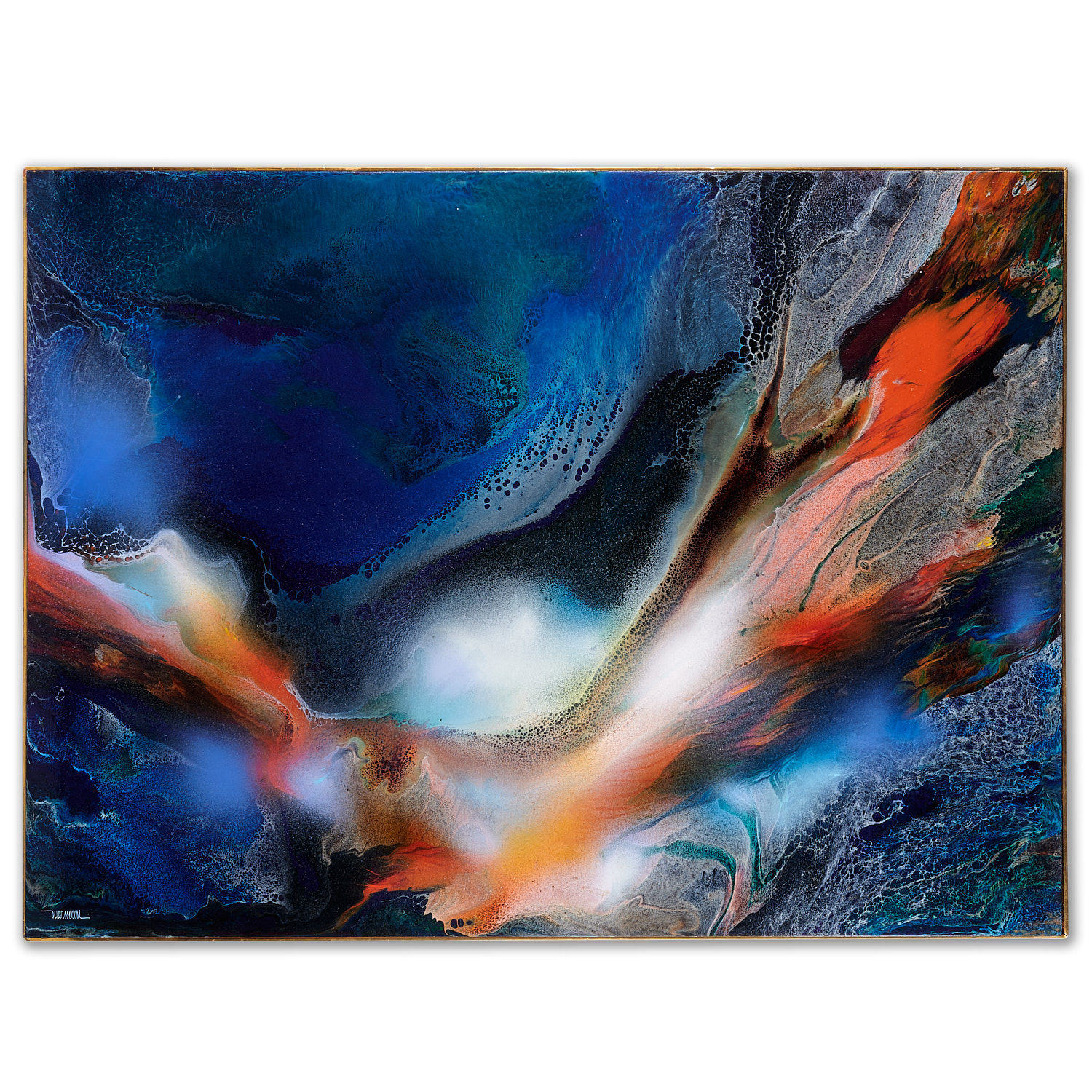 LEONARDO NIERMAN, LARGE OIL ON