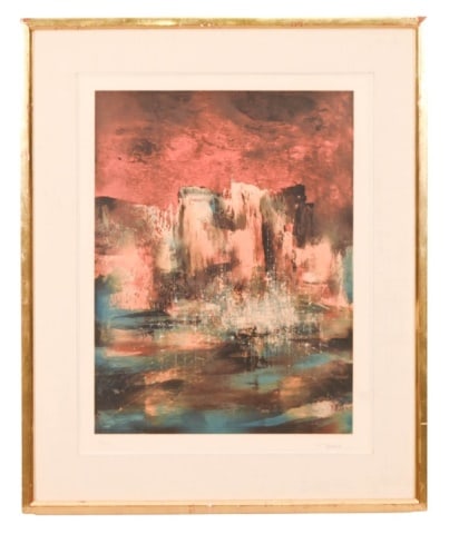 LEONARDO NIERMAN SIGNED ABSTRACT