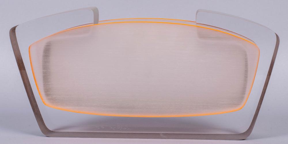 LEPAGE ACRYLIC VASE WIDTH: 12 1/2