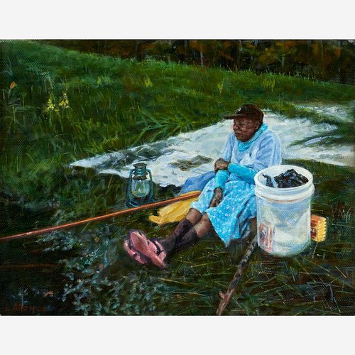 LEROY ALLEN "SET" (2004 OIL ON