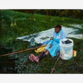 LEROY ALLEN "SET" (2004 OIL ON