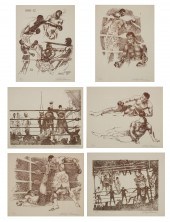 LEROY NEIMAN, ALI VS. FRAZIER,