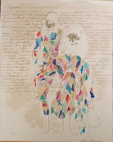 LEROY NEIMAN "HARLEQUIN..."