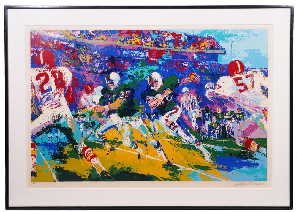 LEROY NEIMAN 'RUSHING BACK'