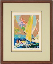 LEROY NEIMAN SAILBOAT SCREEN P