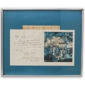 LEROY NEIMAN SIGNED LETTERDESC
