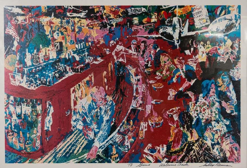 LEROY NEIMAN SILKSCREEN PRINT BAR